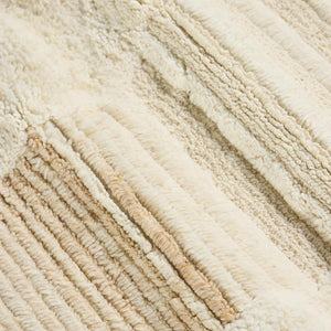 Jaipur Rug - White and Beige Wool Rug - 120 x 170cm