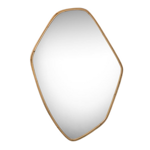 Ruby Wall Mirror - Natural Rattan Pebble Frame - 80cm