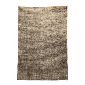 Ballia Rug - Brown Wool and Cotton Rug - 120 x 170cm