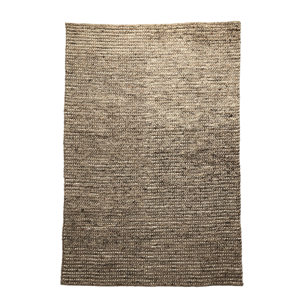 Ballia Rug - Brown Wool and Cotton Rug - 120 x 170cm
