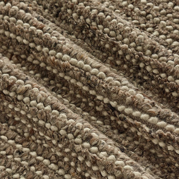 Ballia Rug - Brown Wool and Cotton Rug - 120 x 170cm