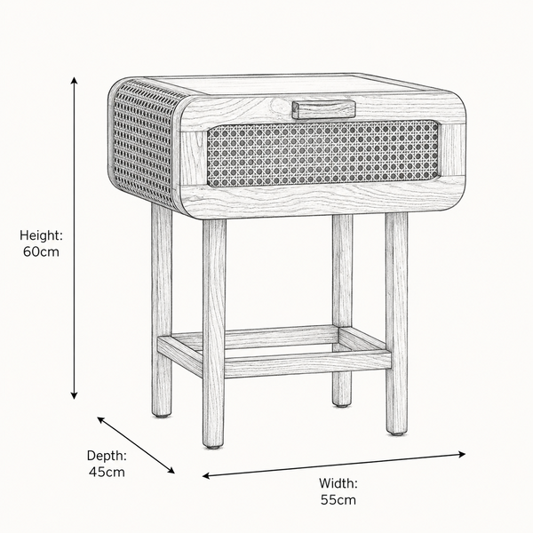 Alexis Bedside Table