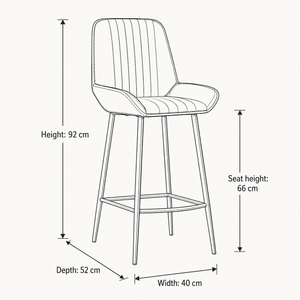 Brooklyn Bar Stool - 66cm