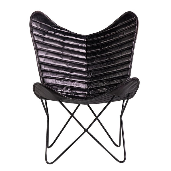 Butterfly Accent Chair Ribbed
