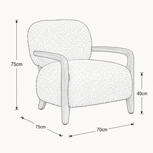 Eskimo Accent Chair - Faux Fur