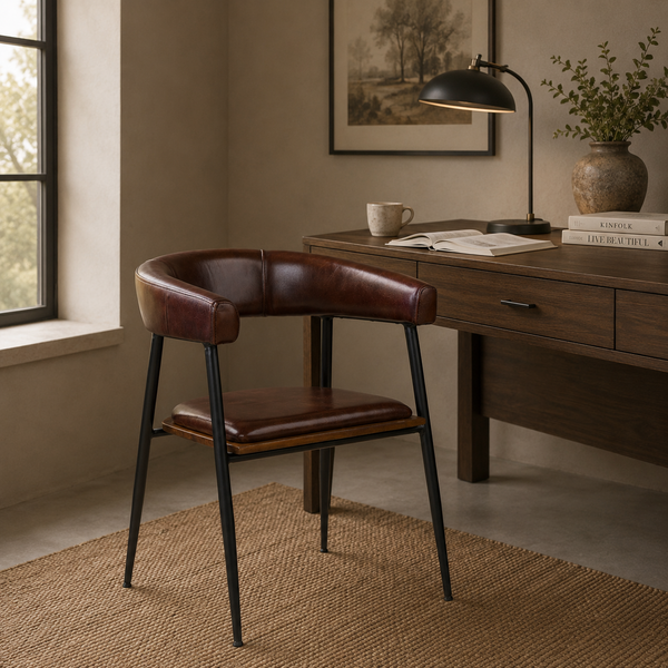 Captains Dining Chair Brown