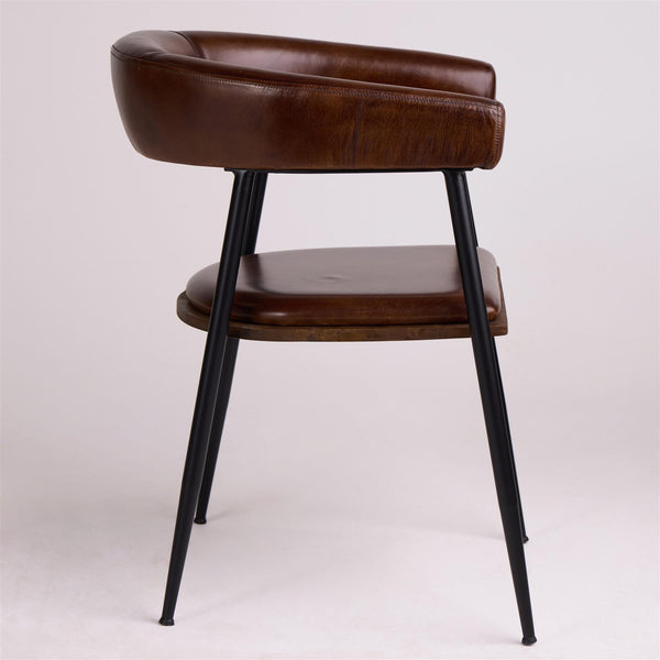 Captains Dining Chair Brown