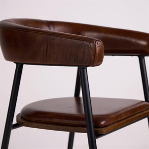 Captains Dining Chair Brown