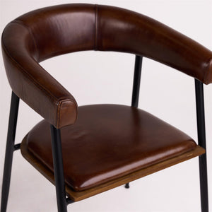 Captains Dining Chair Brown