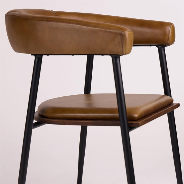 Captains Dining Chair Brown