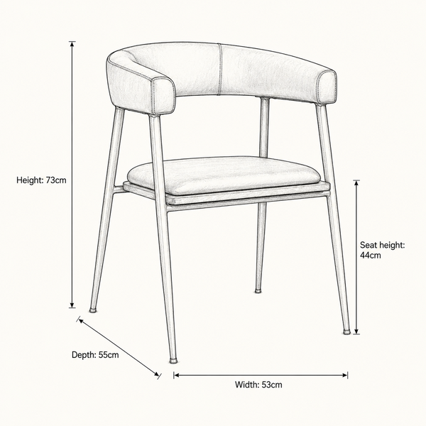 Captains Dining Chair Brown