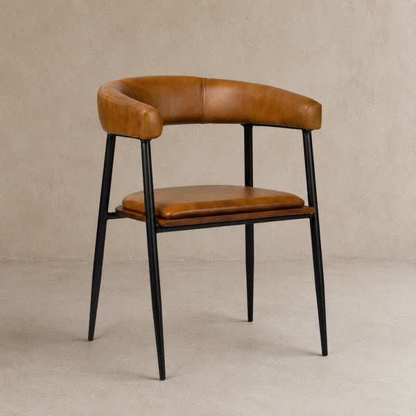 Captains Dining Chair Brown