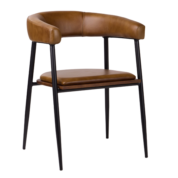 Captains Dining Chair Brown