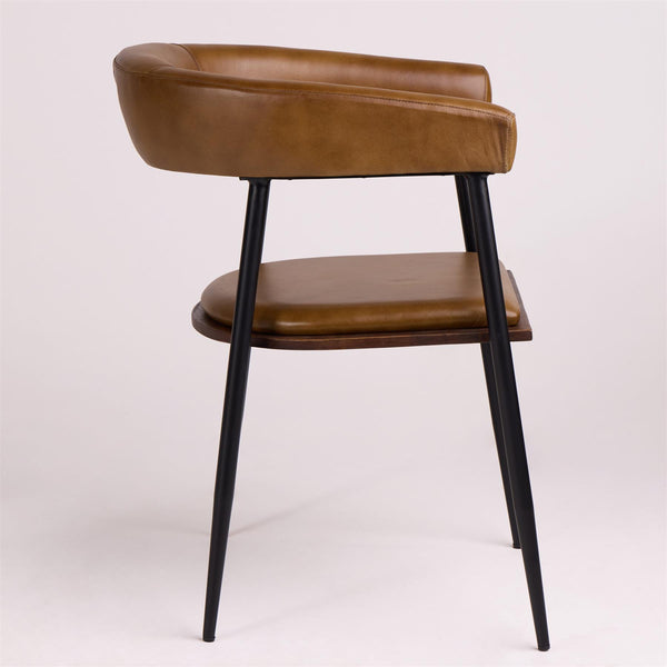 Captains Dining Chair Brown