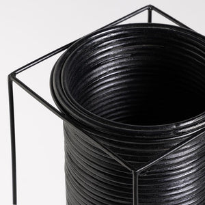 Char Plant Pots - Black
