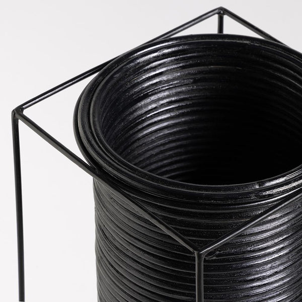 Char Plant Pots - Black