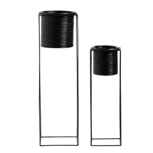 Char Plant Pots - Black