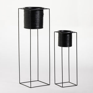 Char Plant Pots - Black
