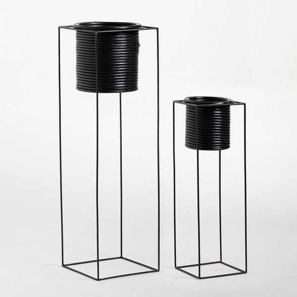 Char Plant Pots - Black