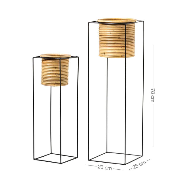 Char Plant Pots - Natural
