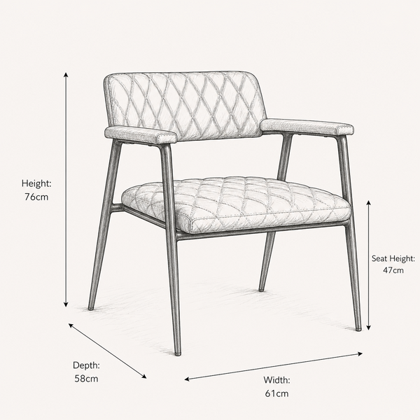 Chester Dining Chair - Tan