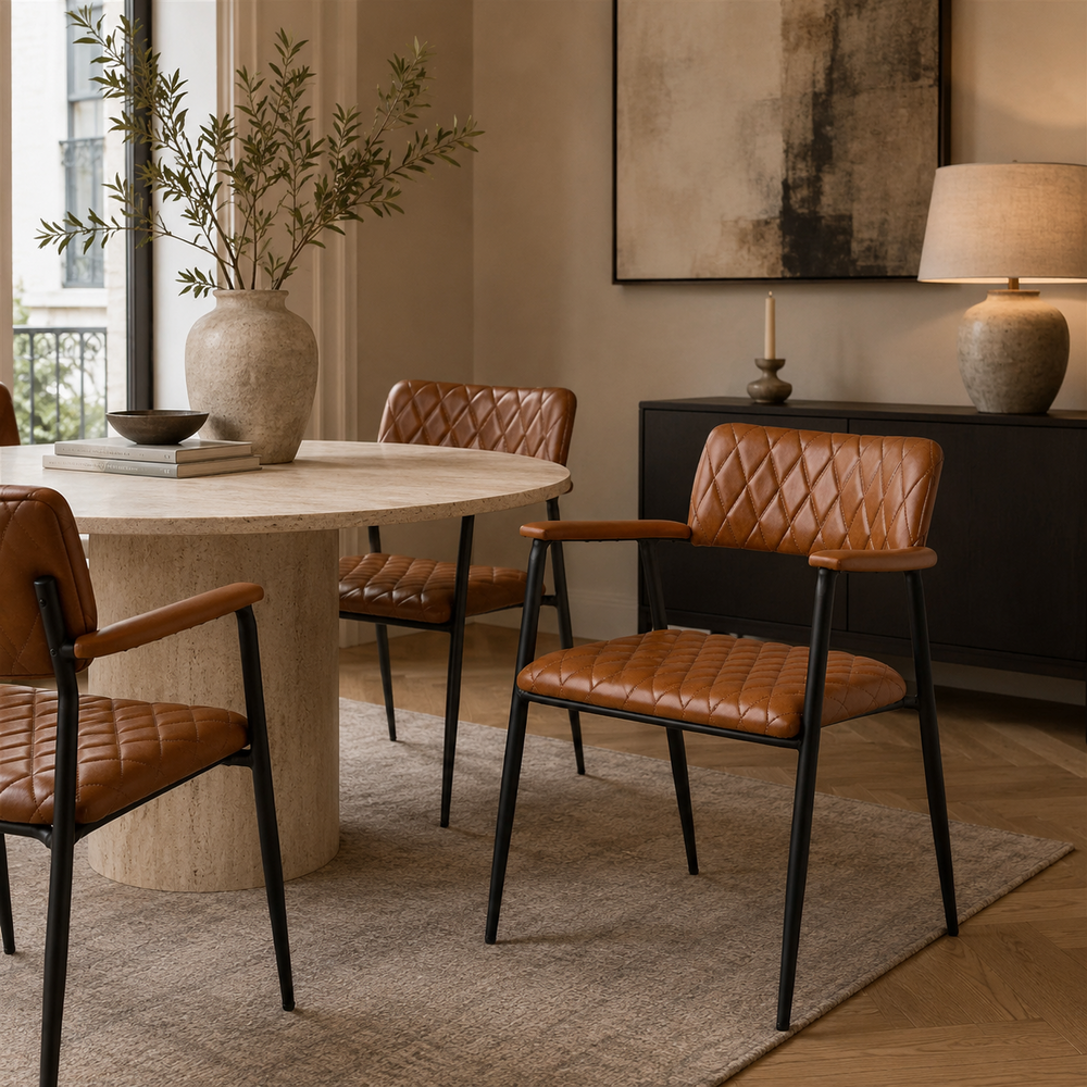 Chester Dining Chair - Tan