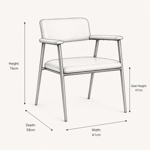 Chester Dining Chair - Smooth Tan