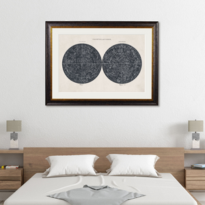 Constellations Maps Framed Wall Art x 70cm