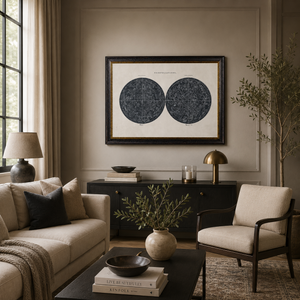 Constellations Maps Framed Wall Art x 95cm