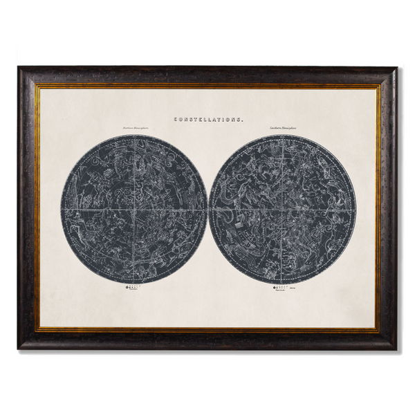 Constellations Maps Framed Wall Art x 95cm