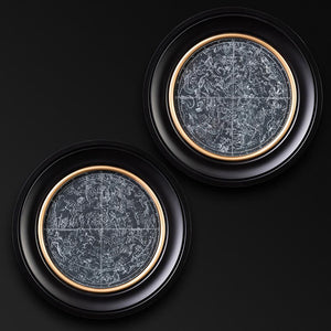 Constellations Maps Framed Wall Art - Set of 2 x 44cm