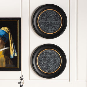 Constellations Maps Framed Wall Art - Set of 2 x 44cm
