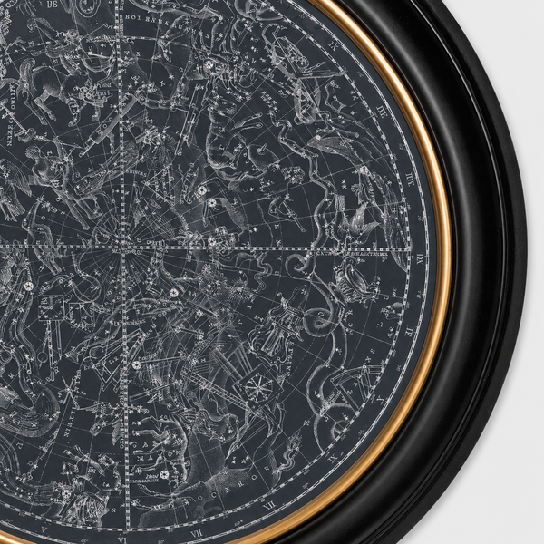 Constellations Maps Framed Wall Art - Set of 2 x 70cm