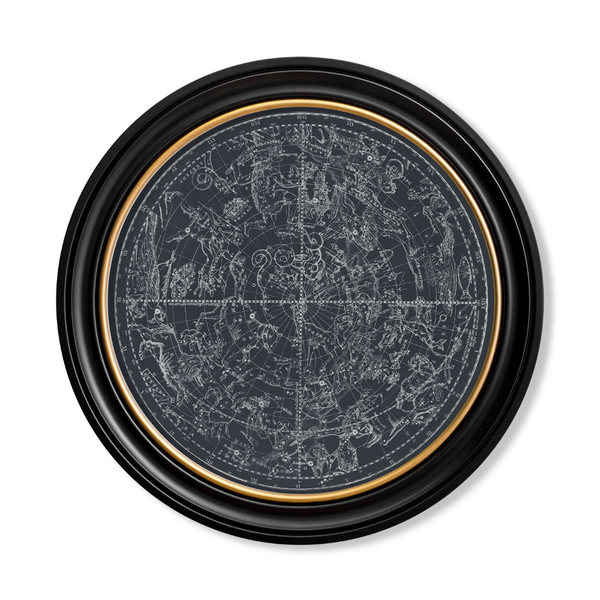 Constellations Maps Framed Wall Art - Set of 2 x 70cm