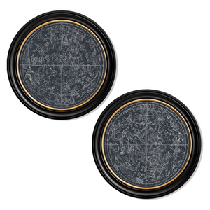 Constellations Maps Framed Wall Art - Set of 2 x 70cm