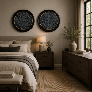 Constellations Maps Framed Wall Art - Set of 2 x 96cm