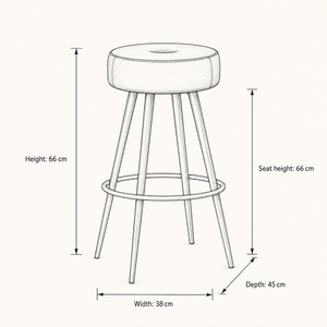 Crompton Bar Stool - 66cm