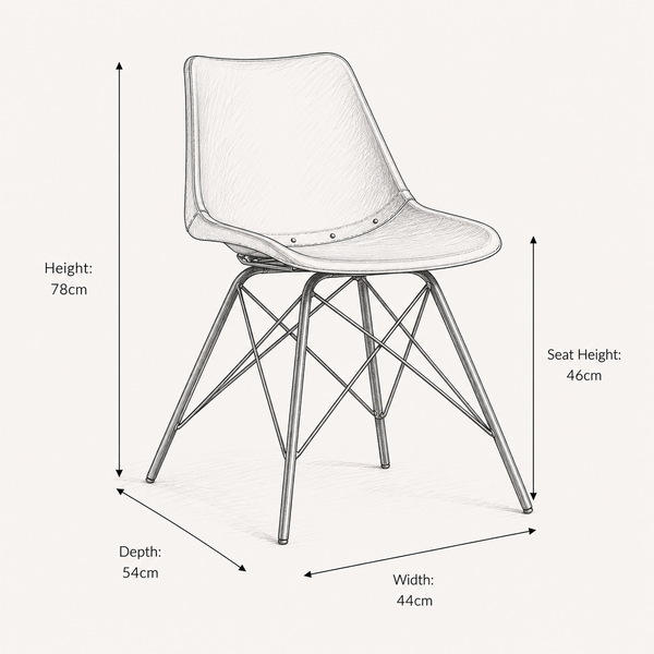 Cross Leg Dining Chair