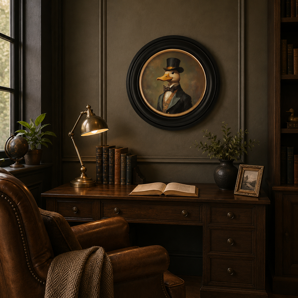 Dapper Duck Framed Wall Art x 44cm