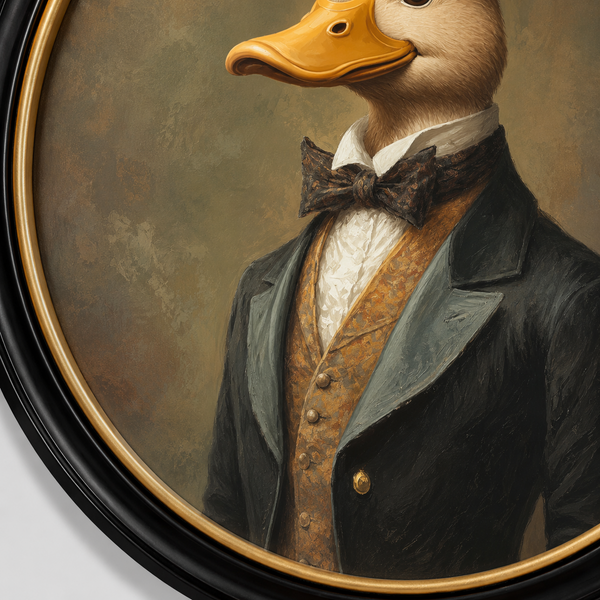 Dapper Duck Framed Wall Art x 70cm