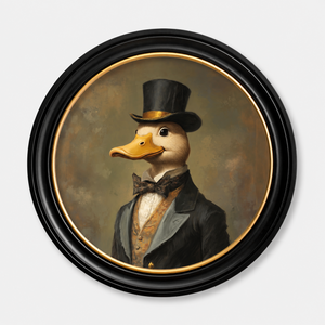 Dapper Duck Framed Wall Art x 70cm