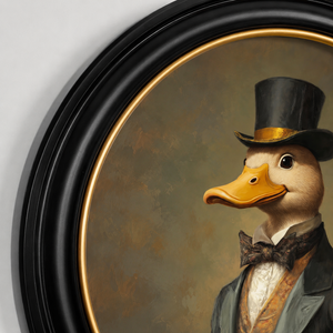 Dapper Duck Framed Wall Art x 96cm