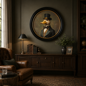 Dapper Duck Framed Wall Art x 96cm