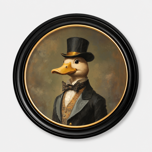 Dapper Duck Framed Wall Art x 96cm