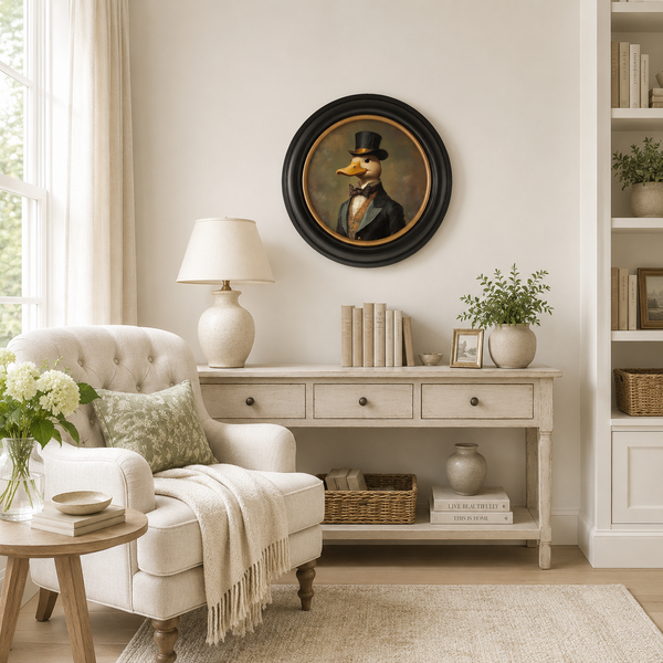 Dapper Duck Framed Wall Art x 70cm