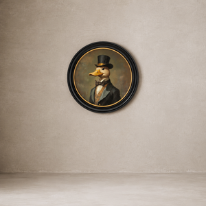 Dapper Duck Framed Wall Art x 70cm