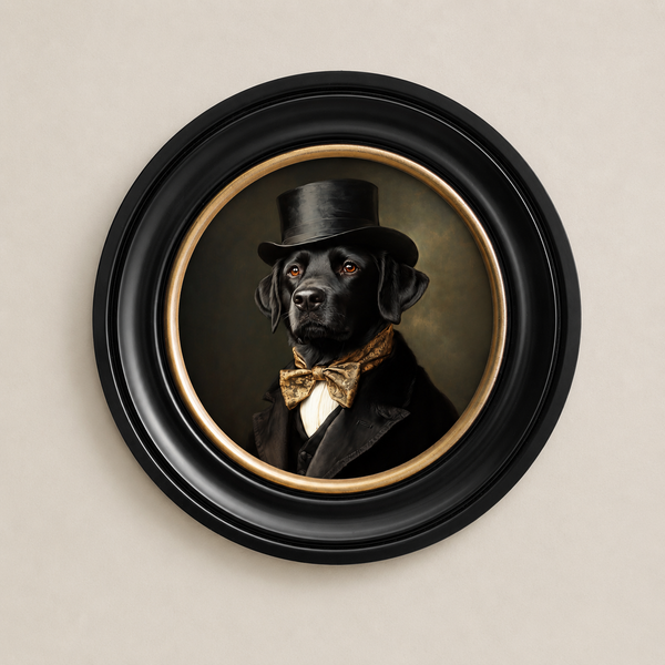 Dashing Dog Framed Wall Art x 44cm