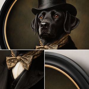 Dashing Dog Framed Wall Art x 70cm