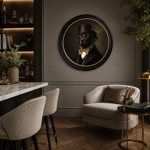 Dashing Dog Framed Wall Art x 70cm