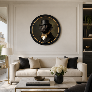 Dashing Dog Framed Wall Art x 70cm